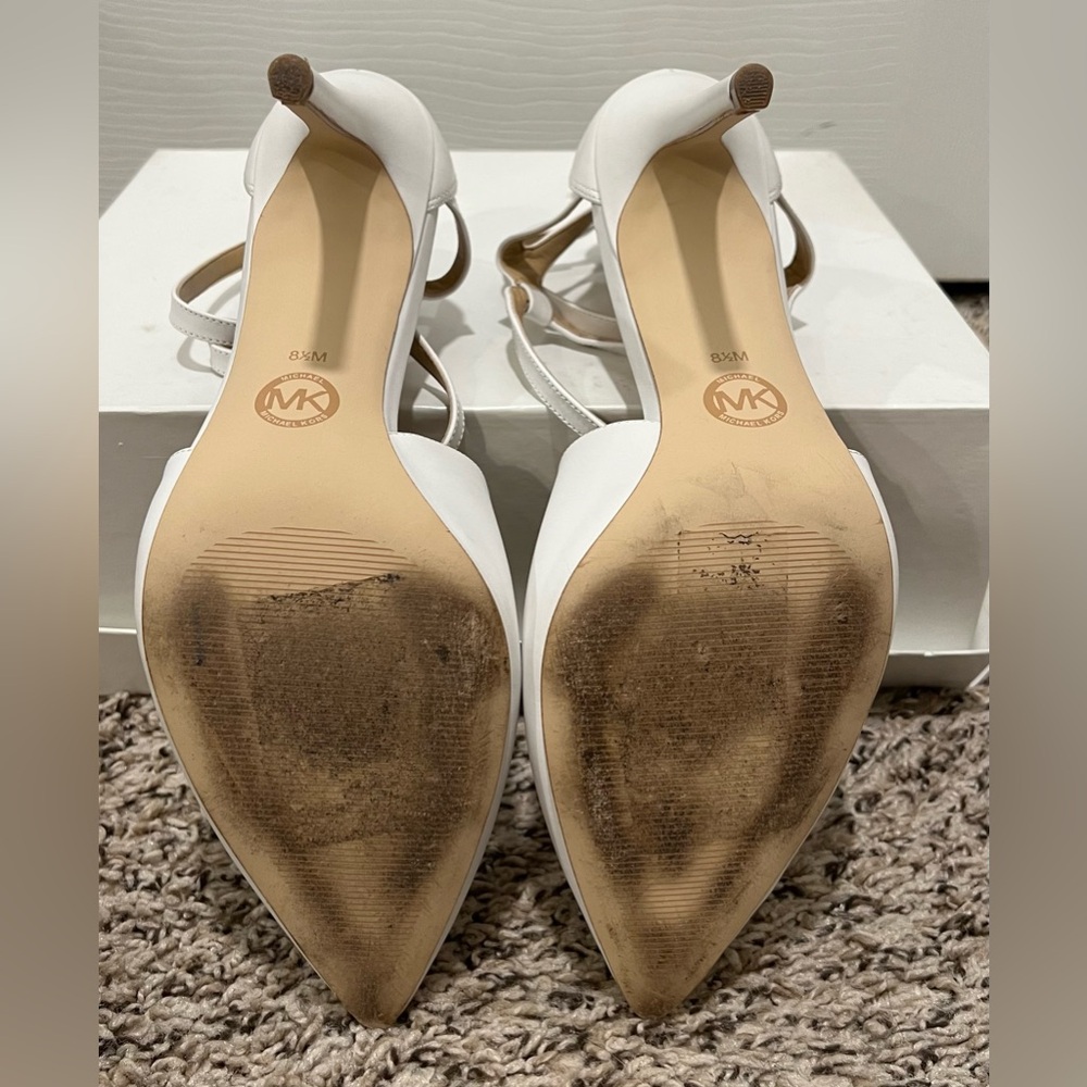 Michael Kors Elegant White Strappy Heels - Picture 2 of 10